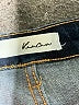KANCAN JEANS Solid Blue Jeans Size 27 waist - photo 7