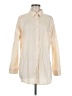 Unbranded Color Block Ivory 3/4 Sleeve Button-Down Shirt Size M - photo 1