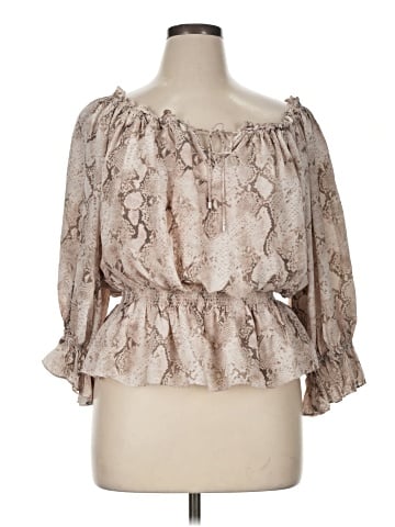 Elie Tahari 3/4 Sleeve Silk Top (view 1)