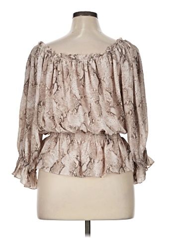 Elie Tahari 3/4 Sleeve Silk Top (view 2)