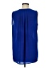 Pleione 100% Polyester Blue Sleeveless Blouse Size M - photo 2