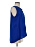 Pleione 100% Polyester Blue Sleeveless Blouse Size M - photo 5