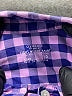 Crewcuts 100% Cotton Checkered-gingham Purple Long Sleeve Button-Down Shirt Size 10 - photo 3