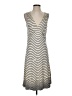 Tory Burch 100% Silk Chevron-herringbone Silver Cocktail Dress Size S - photo 1