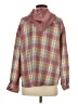 Shein 100% Polyester Plaid Pink Long Sleeve Blouse Size S - photo 2