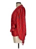 Warehouse 100% Polyester Red Long Sleeve Blouse Size 12 - photo 5