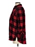 Express Outlet 100% Cotton Plaid Red Long Sleeve Button-Down Shirt Size S - photo 5