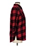 Express Outlet 100% Cotton Plaid Red Long Sleeve Button-Down Shirt Size S - photo 4