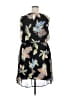 Janette Plus Tropical Black Cocktail Dress Size 2X - photo 2