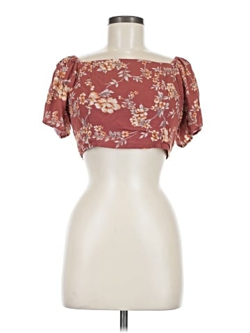 American Eagle Outfitters Short Sleeve Blouse (view 1)