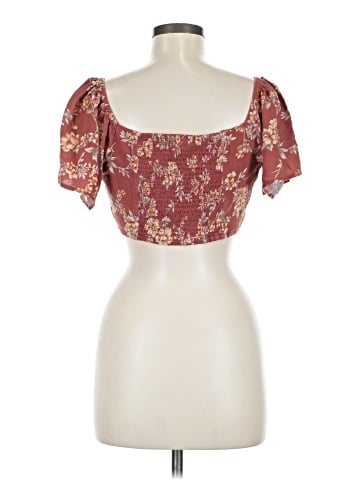 American Eagle Outfitters Short Sleeve Blouse (view 2)