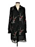 H&M 100% Polyester Black Casual Dress Size 2 - photo 1