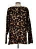 Jamison Animal Print Brown Pullover Sweater Size L - photo 2