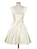 Unbranded 100% Polyester Ivory Gold Cocktail Dress Size XS (estimated) - photo 2
