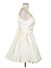 Unbranded 100% Polyester Ivory Gold Cocktail Dress Size XS (estimated) - photo 4