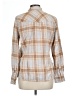 J.Crew 100% Cotton Plaid Tan Long Sleeve Button-Down Shirt Size 12 - photo 2
