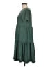 Unbranded Solid Green Casual Dress Size L - photo 5
