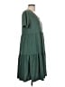 Unbranded Solid Green Casual Dress Size L - photo 4