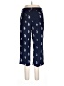 Calligraphie Print Blue Casual Pants Size 12 - photo 2