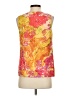 J.Crew 100% Silk Orange Sleeveless Silk Top Size 2 - photo 2