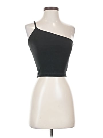 Madewell One-Shoulder Crop Tank in Sleekhold (view 1)