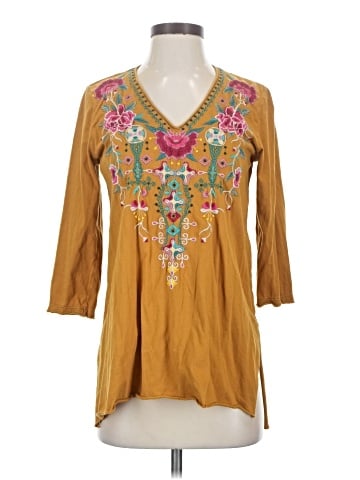 Johnny Was 3/4 Sleeve Blouse (view 1)
