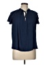 Evereve 100% Polyester Blue Short Sleeve Blouse Size L - photo 1
