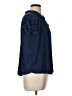 Evereve 100% Polyester Blue Short Sleeve Blouse Size L - photo 4