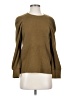 Madewell Brown Pleated Statement-Sleeve Top Size S - photo 1