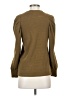 Madewell Brown Pleated Statement-Sleeve Top Size S - photo 2
