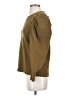 Madewell Brown Pleated Statement-Sleeve Top Size S - photo 5