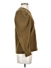 Madewell Brown Pleated Statement-Sleeve Top Size S - photo 4