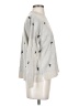 Madewell Bow Print Solid Gray Silver Pullover Sweater Size S - photo 4