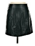 Primark 100% Polyurethane Solid Black Faux Leather Skirt Size 4 - photo 1