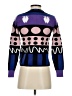 Unbranded Polka Dots Purple Pullover Sweater Size S - photo 2