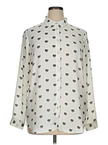 Rose + Olive Long Sleeve Blouse (view 1)