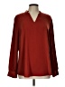 Chico's 100% Polyester Burgundy Long Sleeve Blouse Size Lg (2) - photo 1