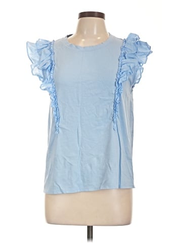 LC Lauren Conrad Short Sleeve Blouse (view 1)