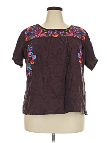 See and Be Seen Short Sleeve Blouse (view 1)