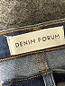 Denim Forum Solid Blue Jeans Size 27 waist - photo 7