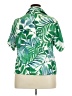 Kathy Ireland Tropical Green Short Sleeve Blouse Size 2X - photo 2