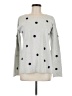 Project 100% Cotton Polka Dots Gray Pullover Sweater Size M - photo 1