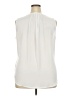 Apt. 9 100% Polyester Solid Ivory Sleeveless Blouse Size XXL - photo 2