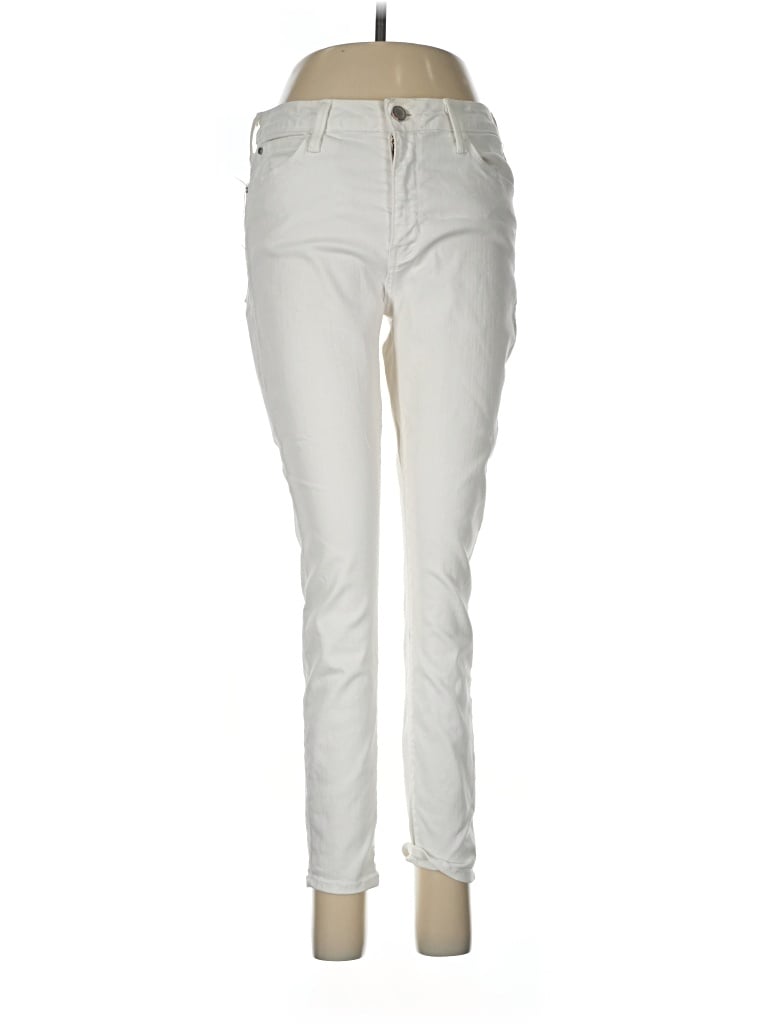 Pre-owned Just Black Jeans In Ivory