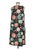 Unbranded 100% Polyester Print Teal Casual Dress Size M - photo 2