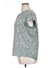 Monday Fun 100% Polyester Animal Print Gray Short Sleeve Blouse Size XL - photo 5
