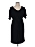 AGB 100% Polyester Solid Black Casual Dress Size 8 - photo 1
