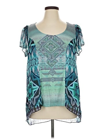 One World Short Sleeve Blouse (view 1)