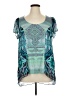 One World Teal Short Sleeve Blouse Size 1X - photo 1