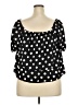 Shein Black Short Sleeve Blouse Size 2X - photo 2
